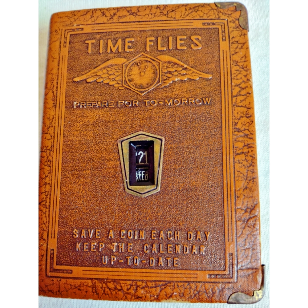 Time Flies Book of Thrift coin bank-Banthrico, Inc. Chicago, Illinois